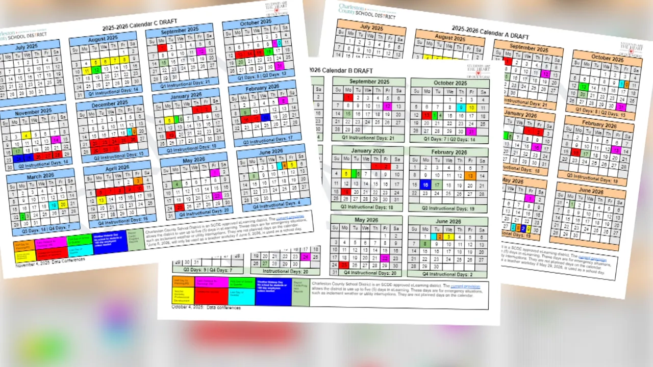 Clemson Fall 2026 Academic Calendar Printable Coloring Template