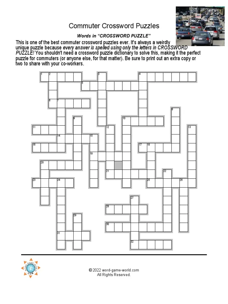 The Daily Commuter Crossword Puzzle Printable