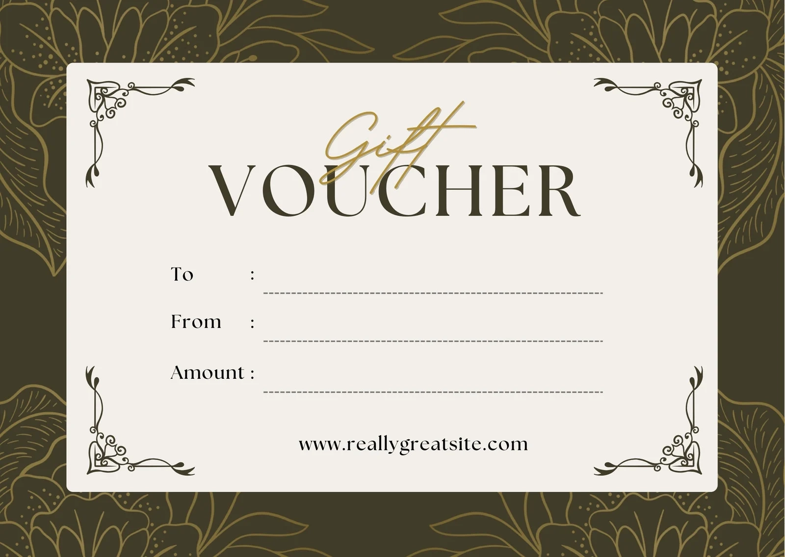 Customizable Gift Certificate Free Gift Template Page Free 