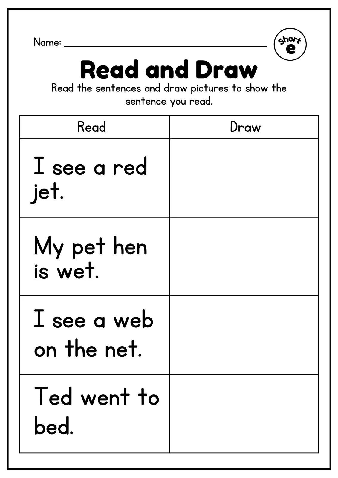 Cvc Printable Worksheets For Kindergarten
