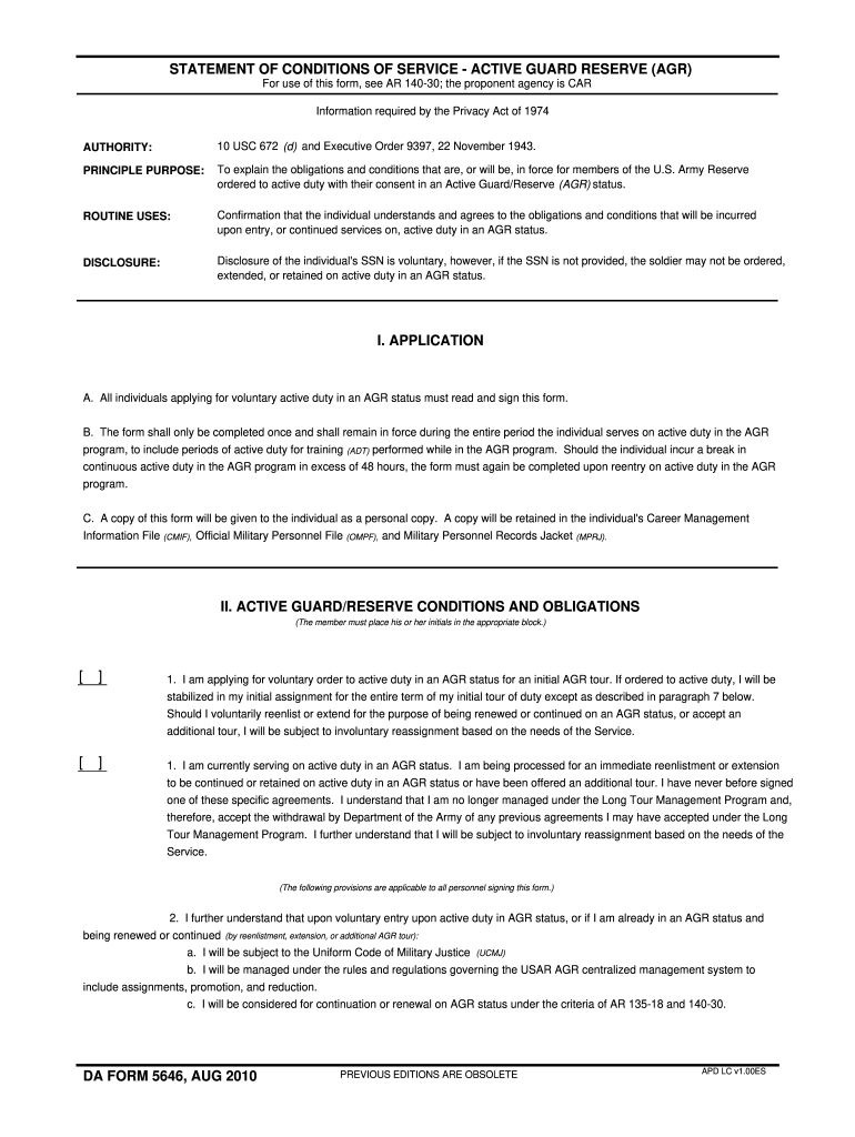 Da Form 5646 Fill Out amp Sign Online DocHub