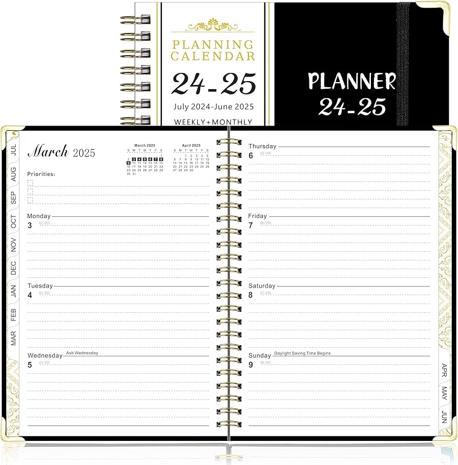 Daily Planner 2024 2025 Weekly amp Monthly Planner From July 2024 