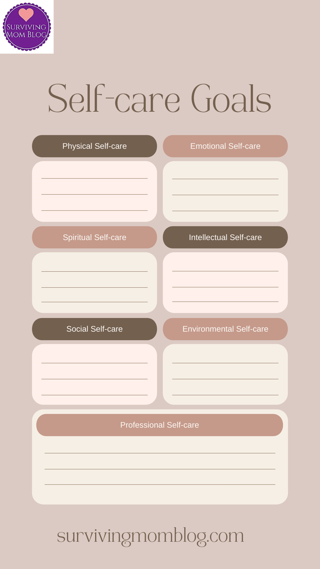 Free Printable Self Care Activity Worksheets