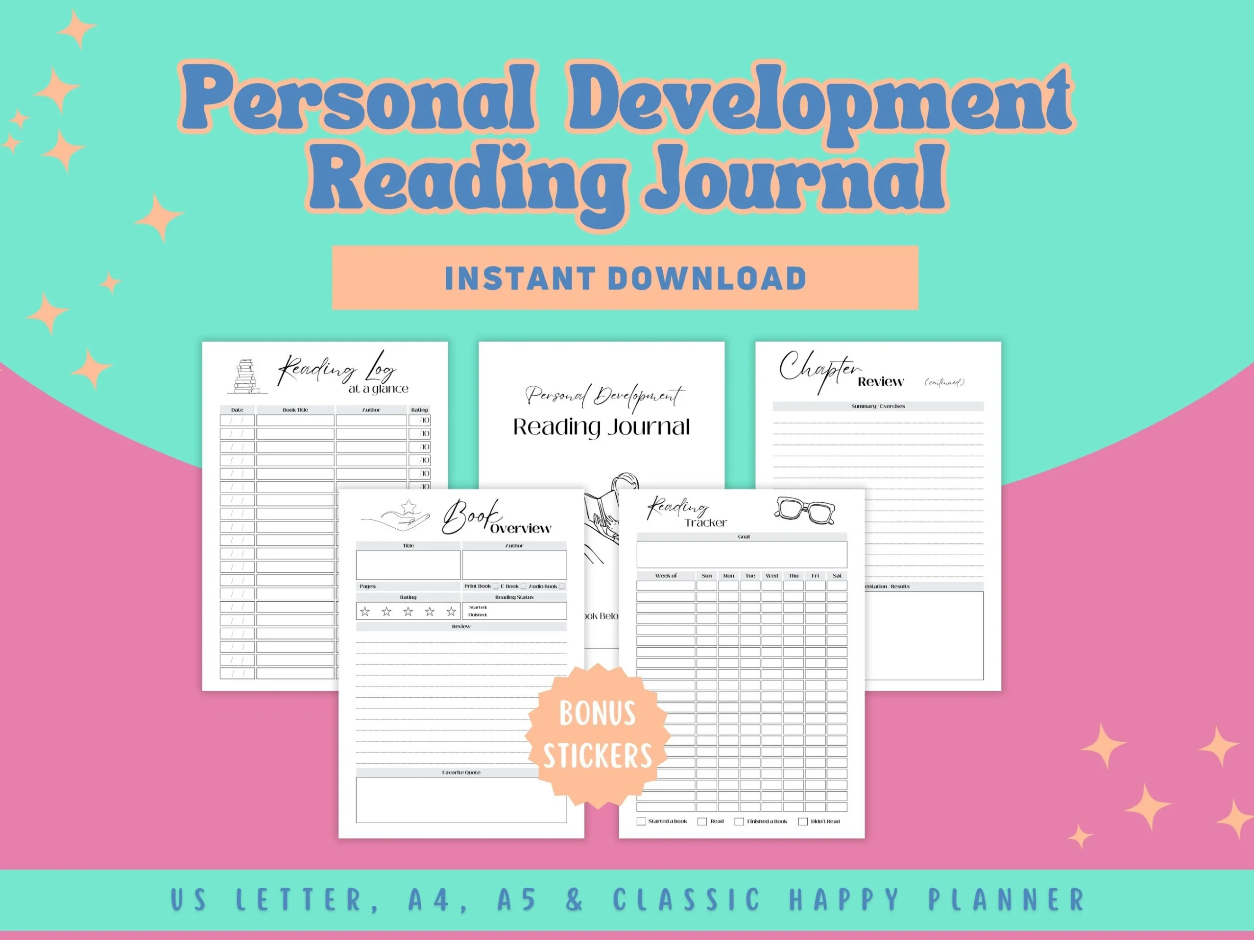 Disc Bound Reading Journal Etsy