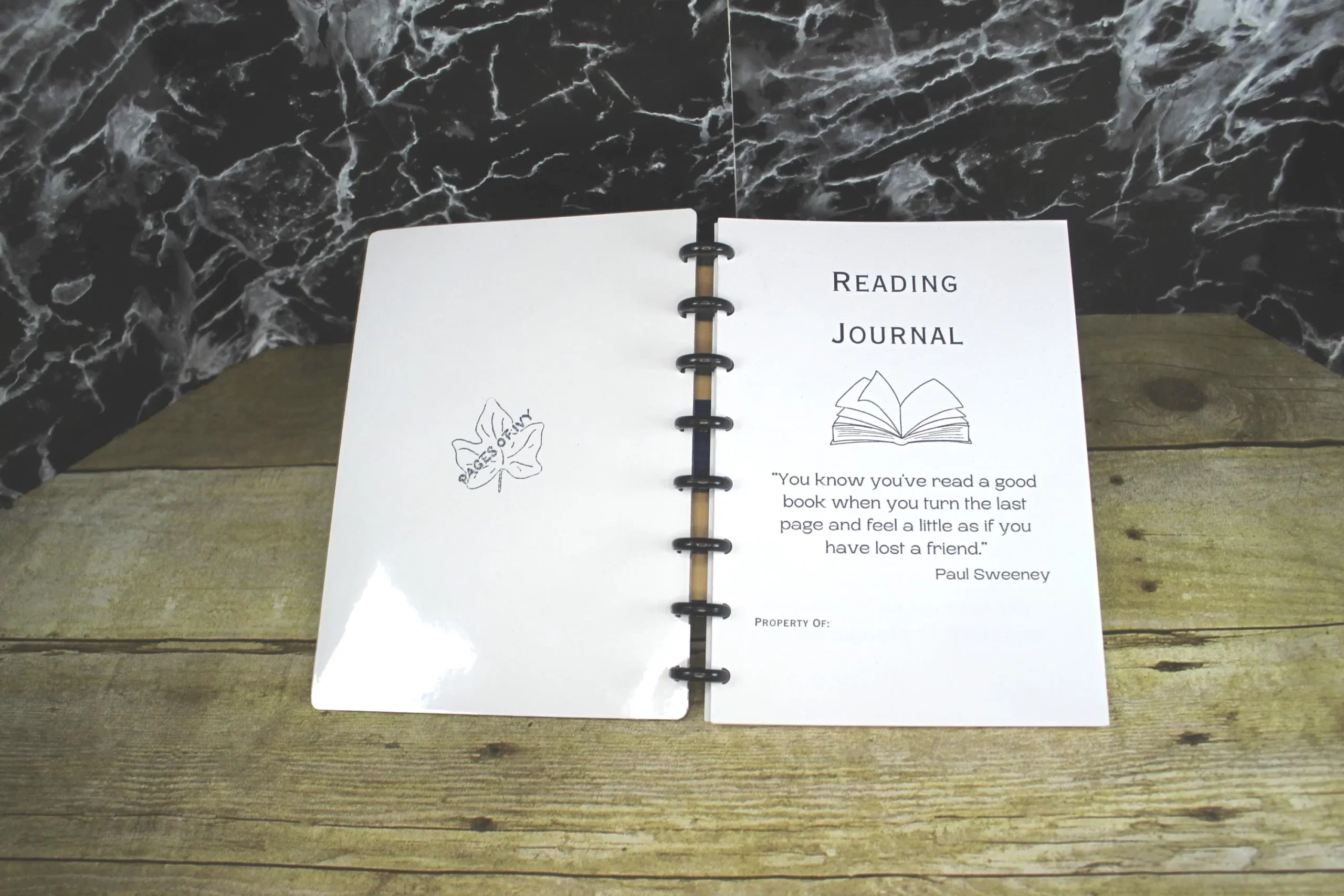 Discbound Reading Tracker Etsy