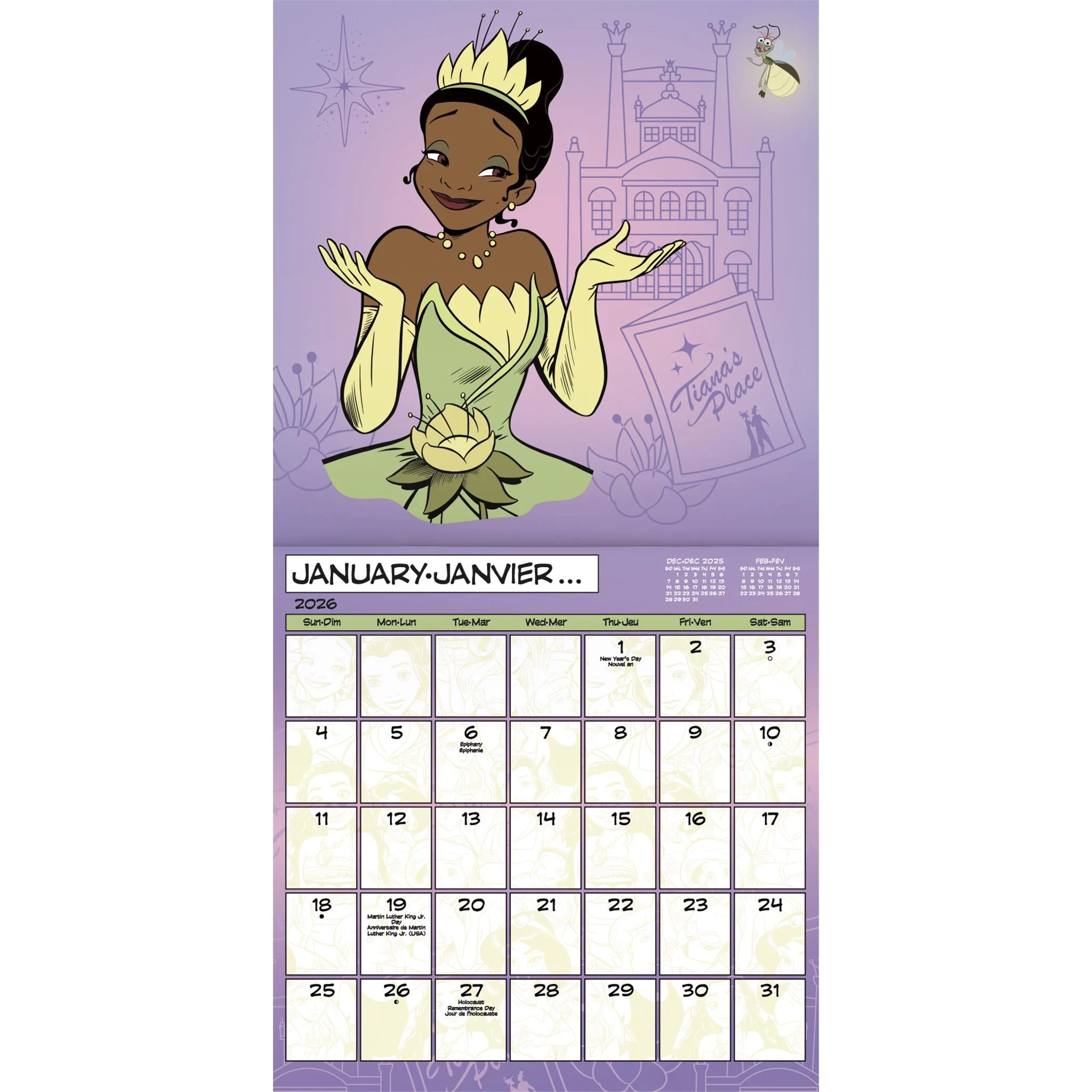 Printable Disney Calendar December 2026