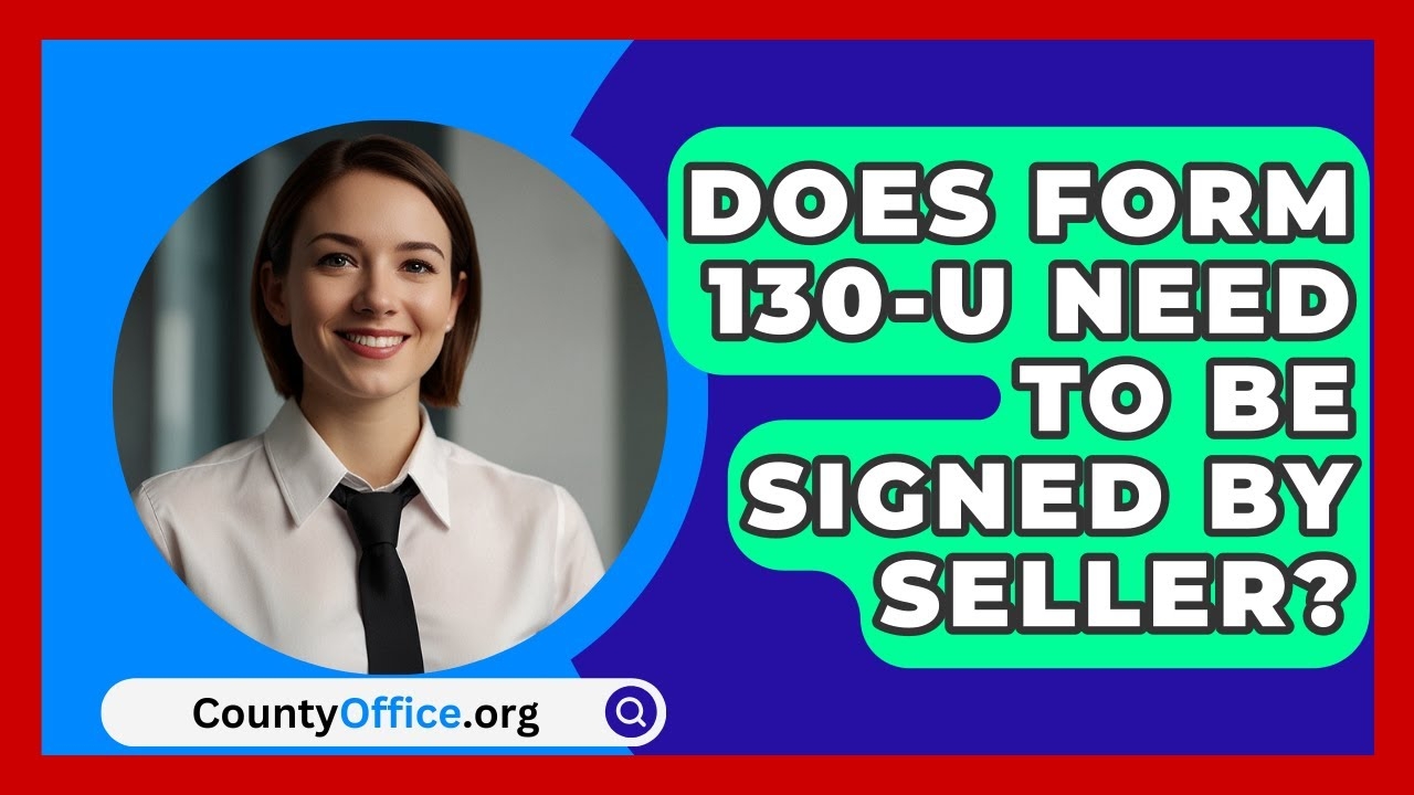 Texas Gov Form 130 U