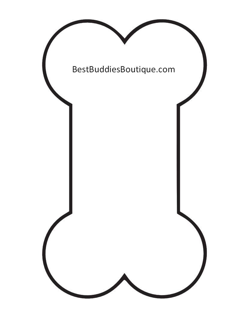 Dog Bone Template Free Printable