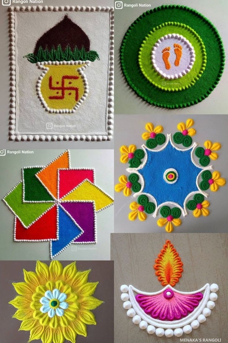 Easy Rangoli Designs For Kids
