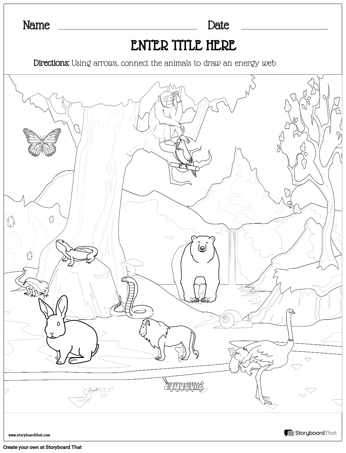 Ecosystems Worksheets For Kids Free Printable Templates 