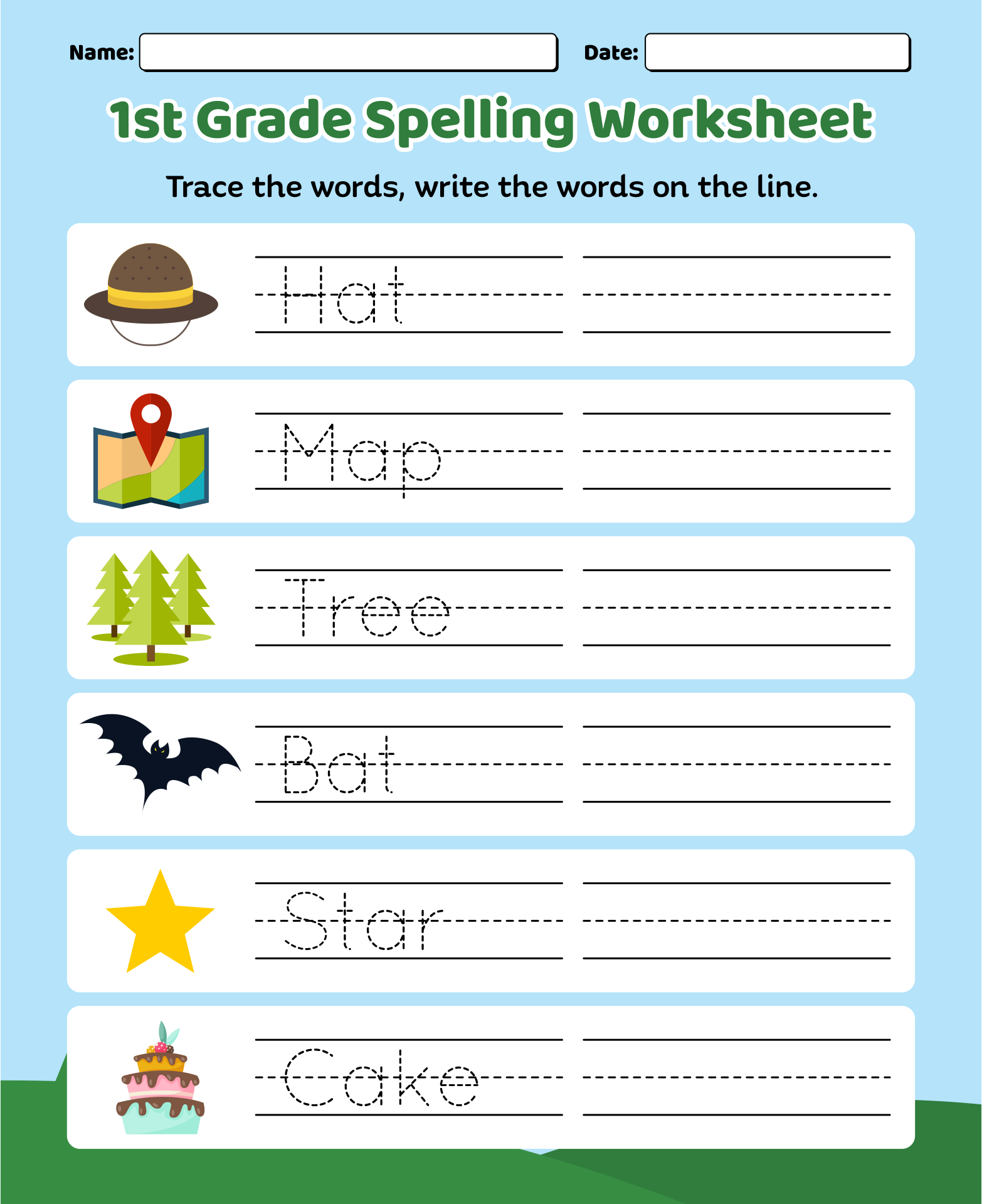 Engaging First Grade Spelling Worksheets For Fun Learning