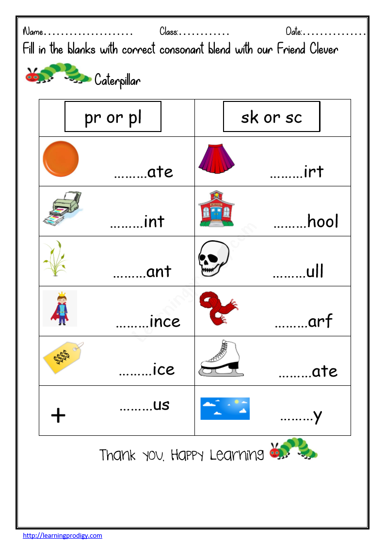 Worksheet Printable For Grade 1