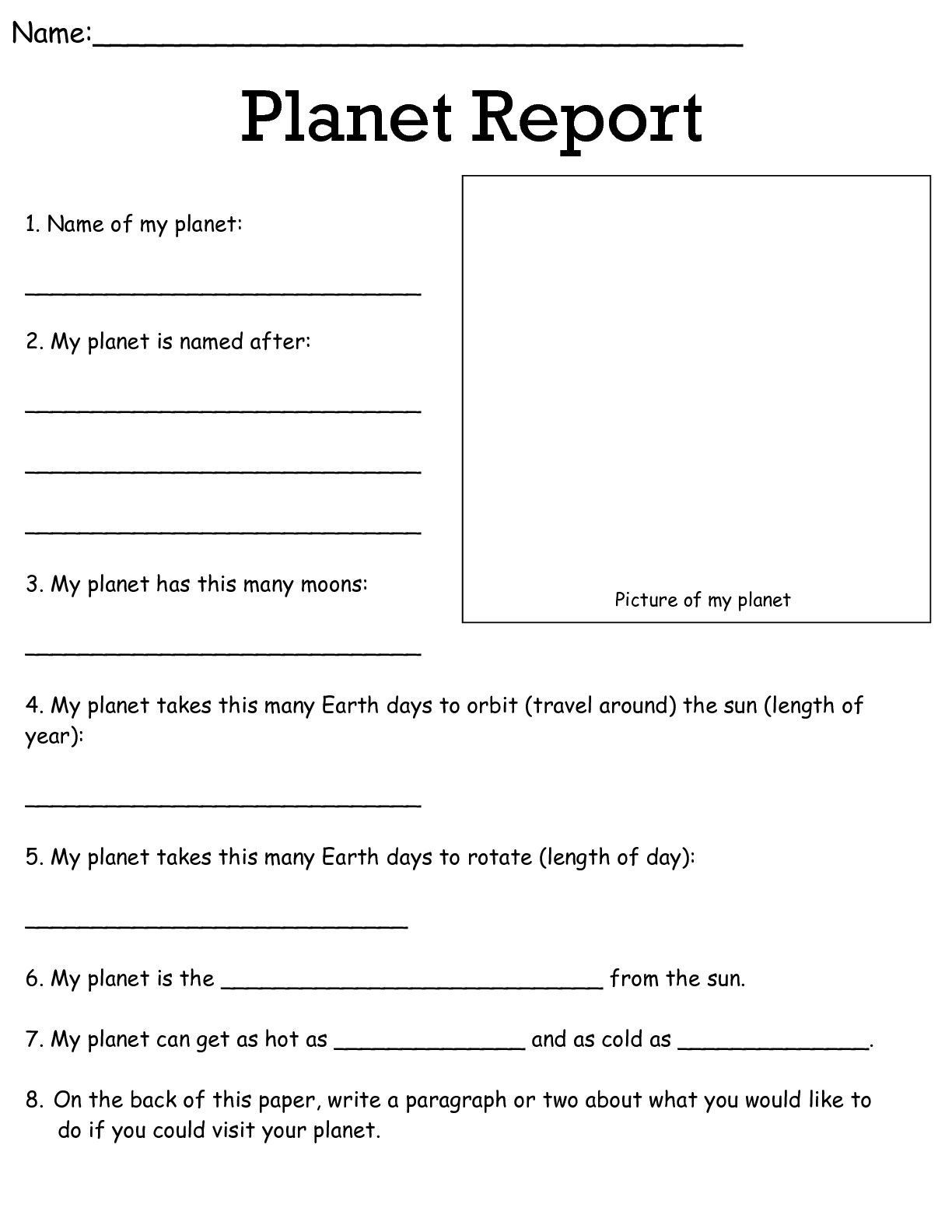 Printable Worksheets For 5th Grade Science