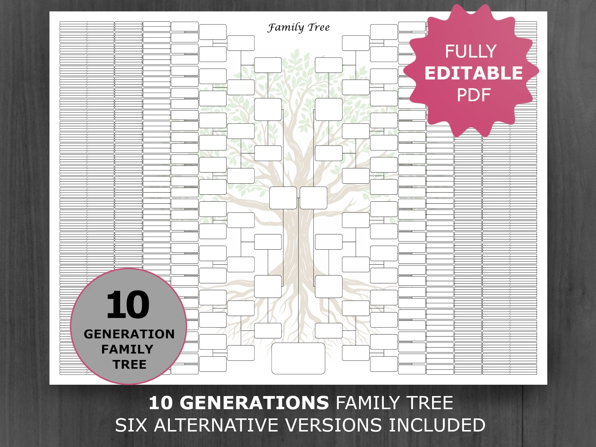Free Family Tree Template Printable