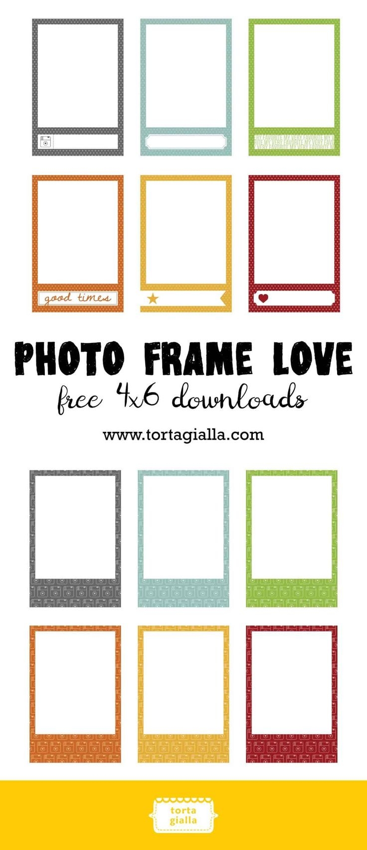 Downloadable Free Printable Picture Frame Templates