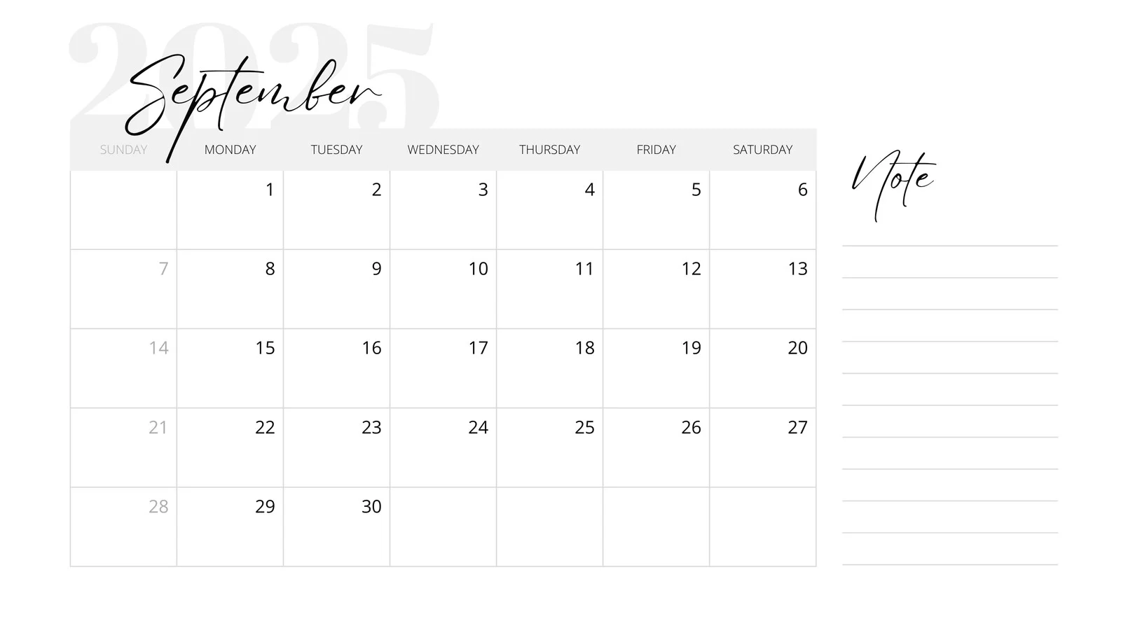 Free And Customizable September Templates