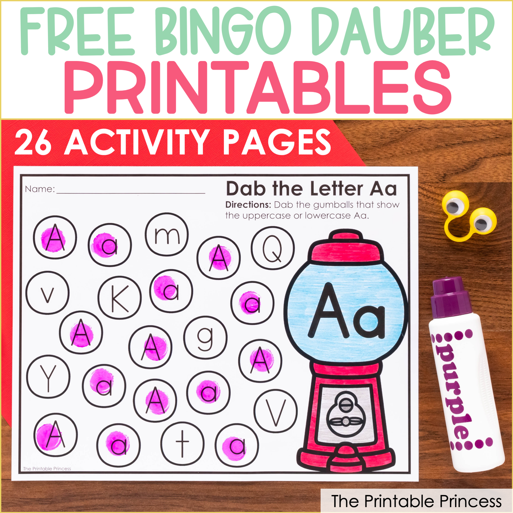 Printable Bingo Dauber Worksheets