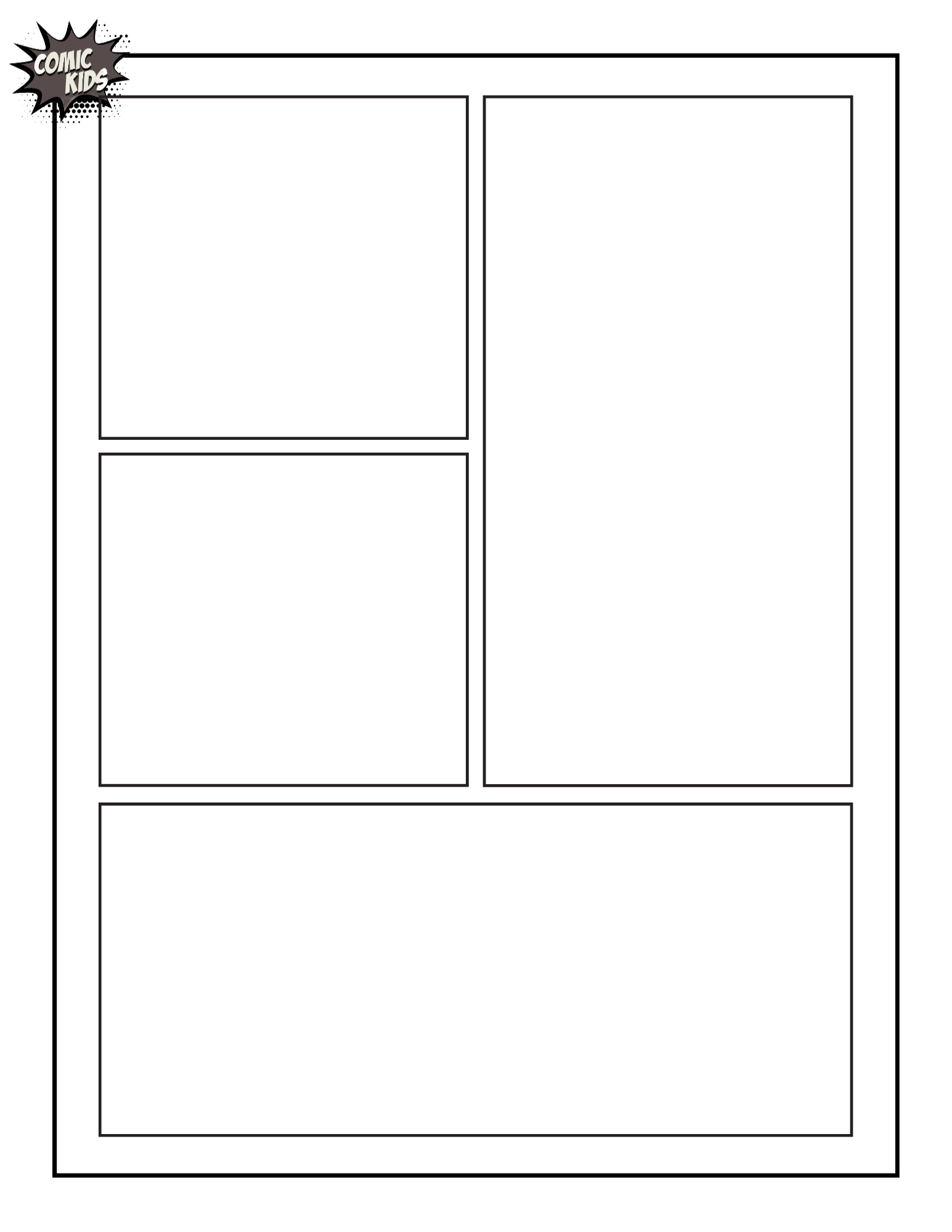 Free Printable Comic Strip Template