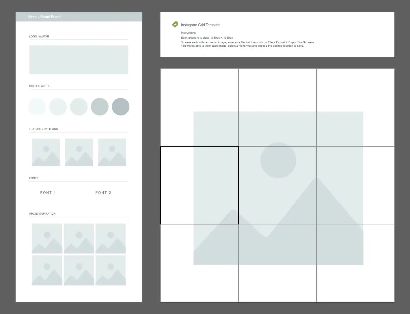 Free Download Instagram Grid Planner amp Moodboard Template 