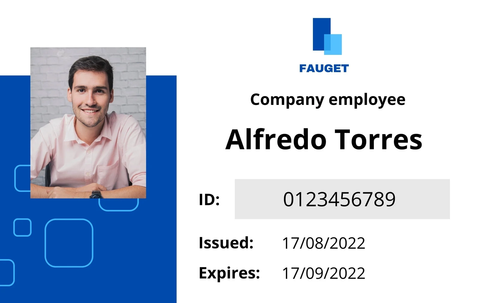 Printable Id Template