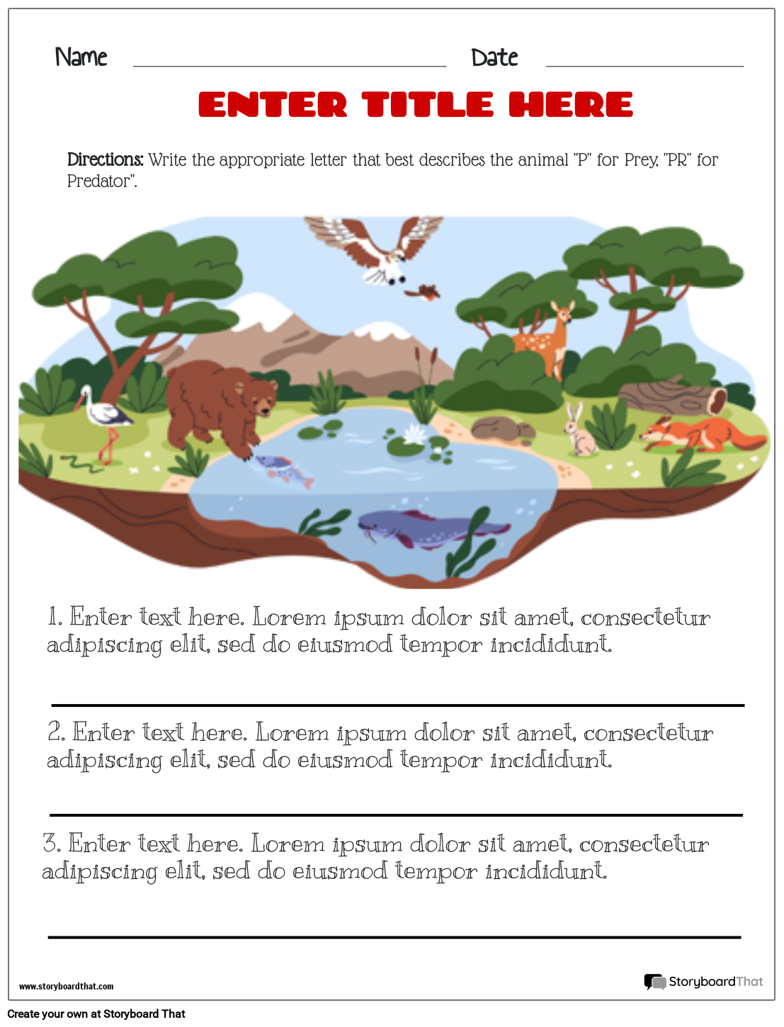 Free Free Printable Ecosystem Worksheet Download Free Free 