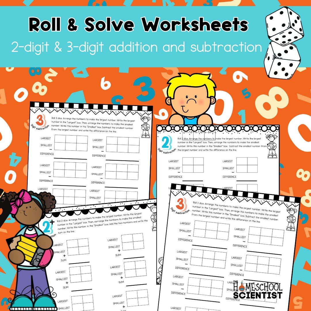 Free Homeschool Math Worksheets The Homeschool Scientist