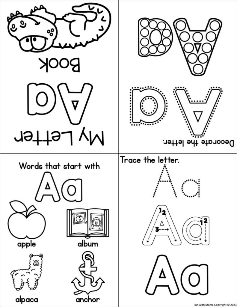 Free Printable A Worksheets