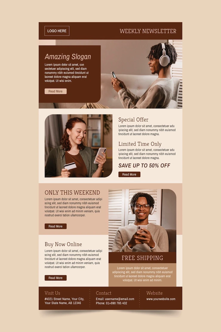Free Newsletter Templates To Design Online Freepik