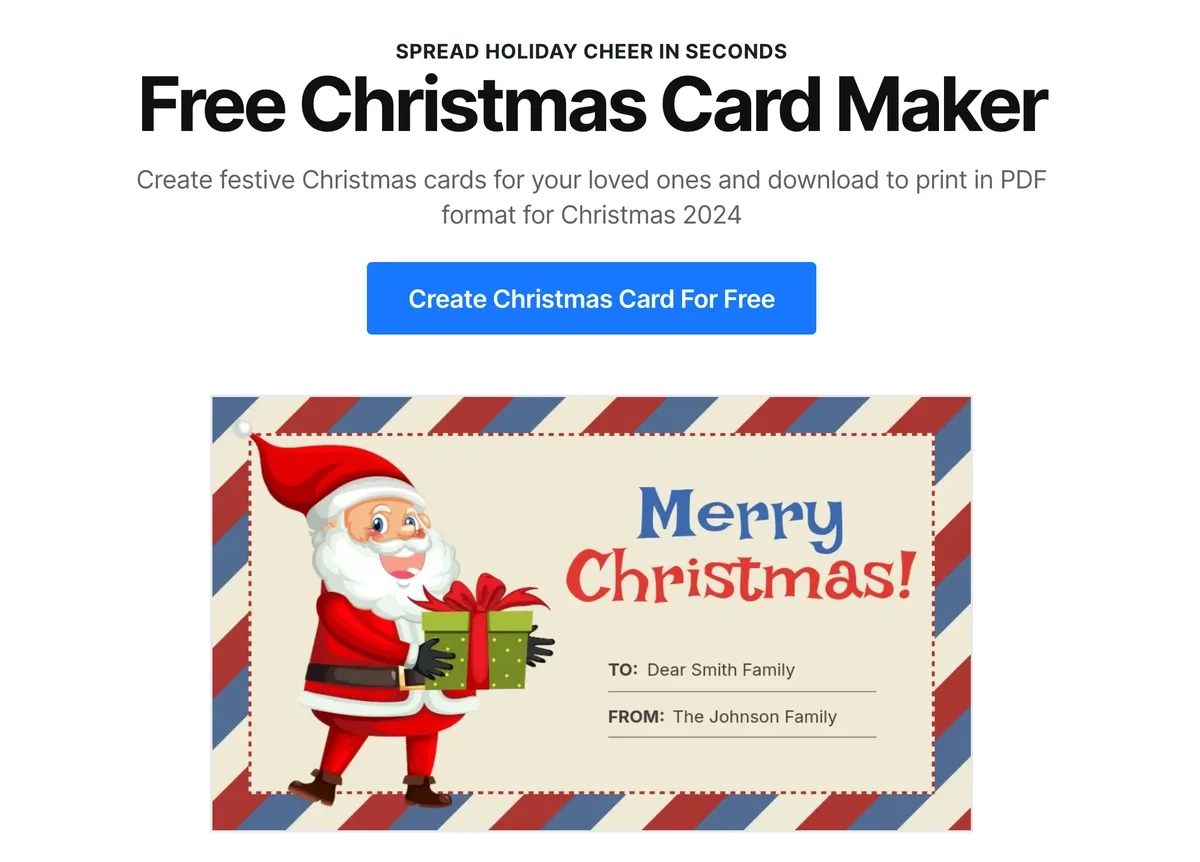 Free Online Christmas Card Maker Christmas 2024 