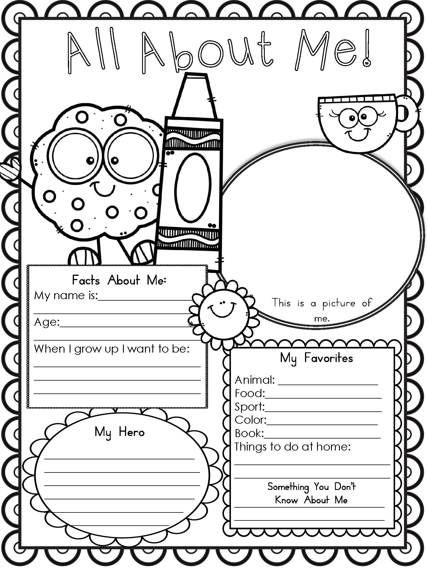Free Printable Get To Know Me Worksheets