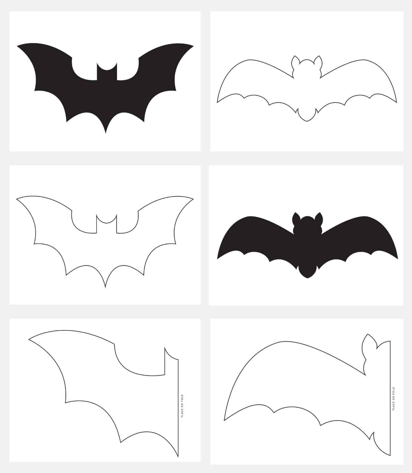 Bat Wing Template Printable