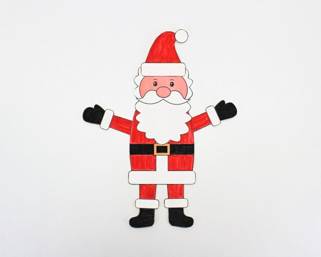 Free Printable Build A Santa Craft