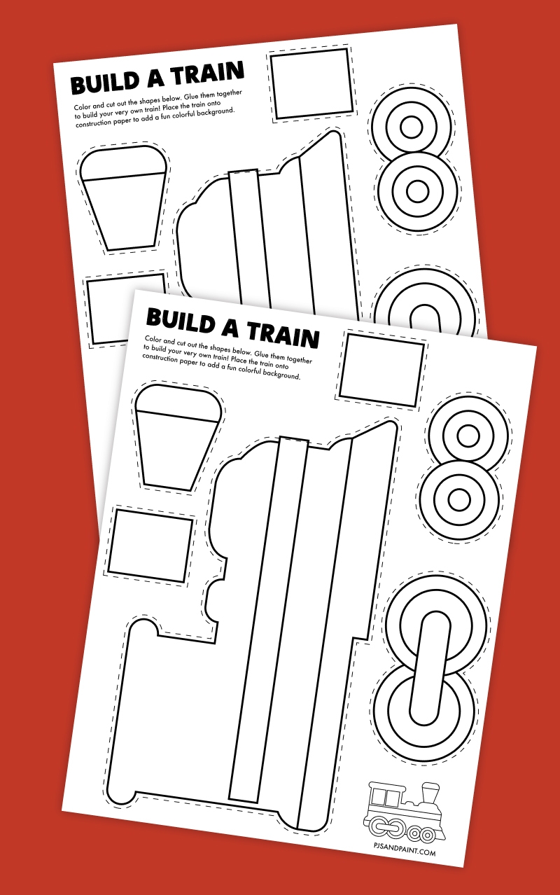 Free Train Template Printable
