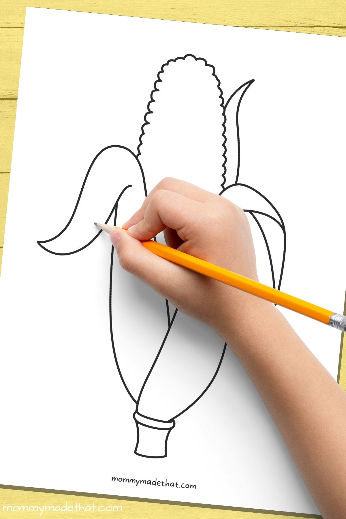 Corn On The Cob Template Printable