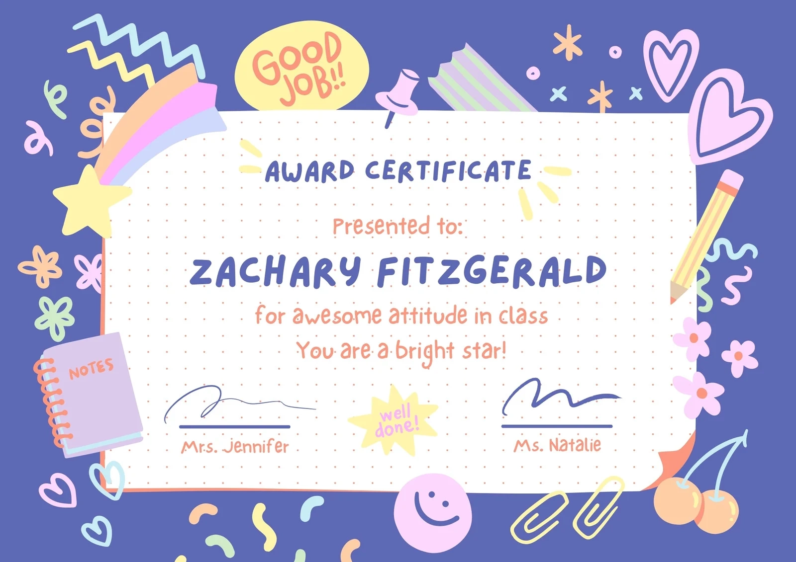 Printable Certificates For Kids