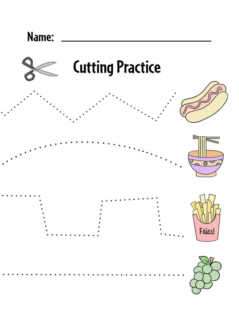 Preschool Cutting Activities Printable