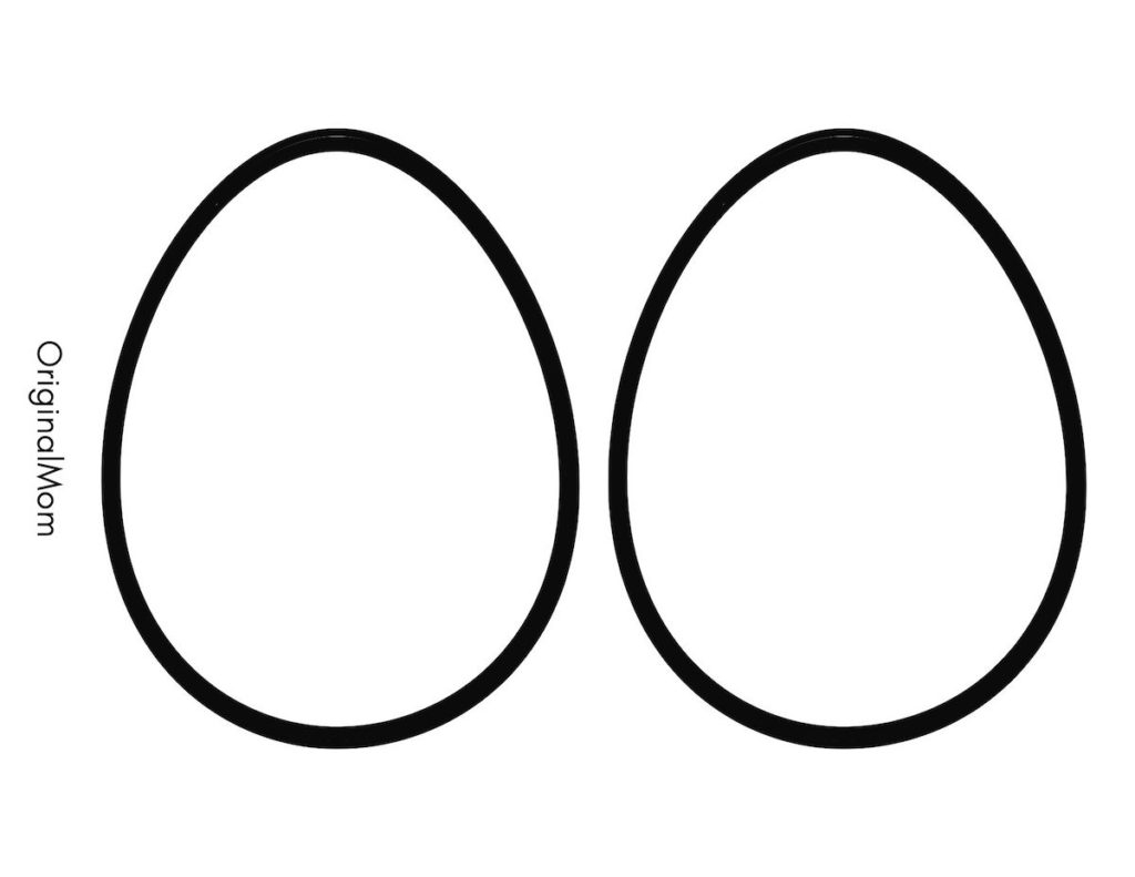 Free Printable Egg Shape Template