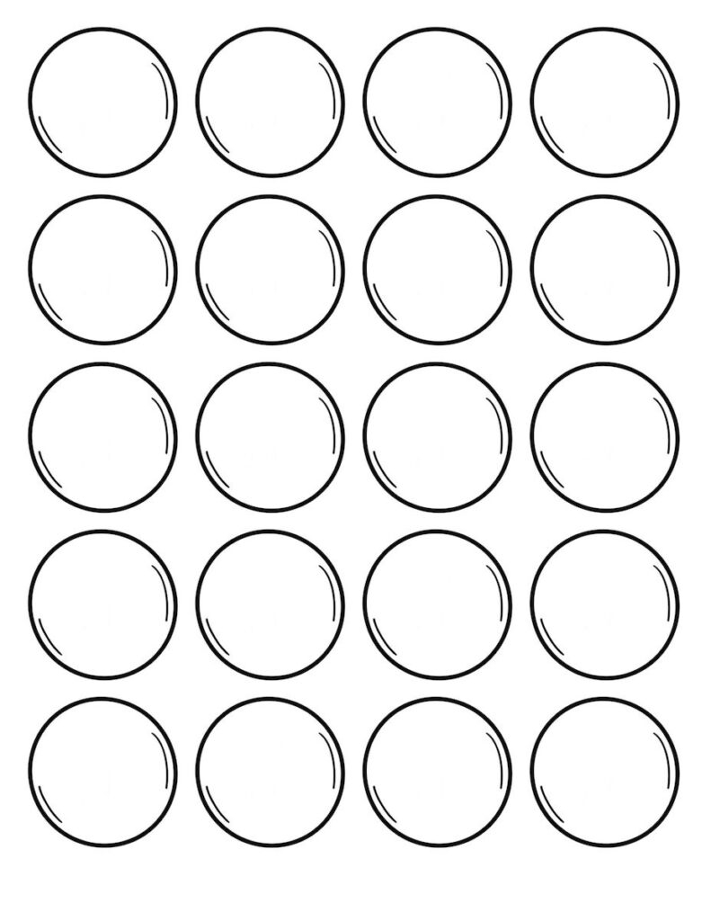 Coin Template Printable