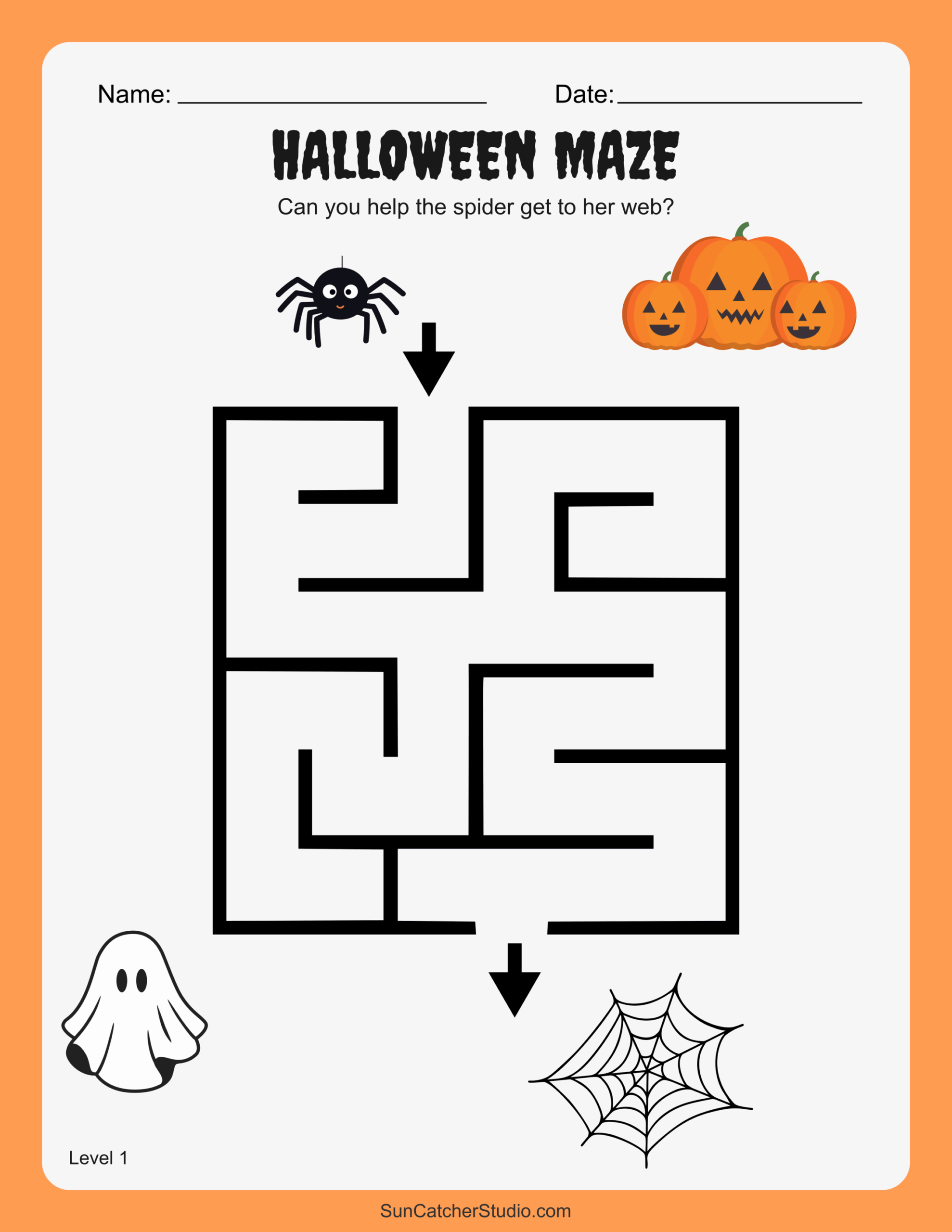 Free Printable Halloween Maze Worksheets And Puzzles Free 