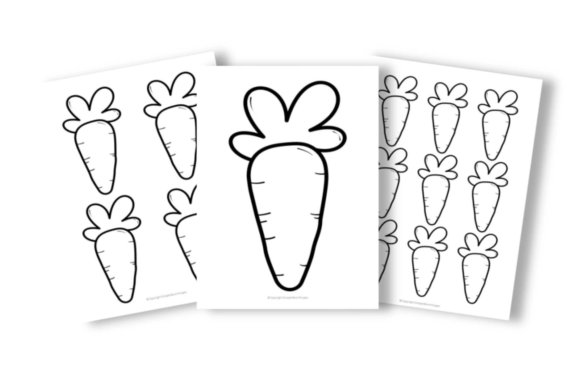 Free Printable Carrot Template