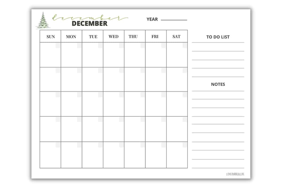 FREE Printable November amp December Calendar Templates 2024 