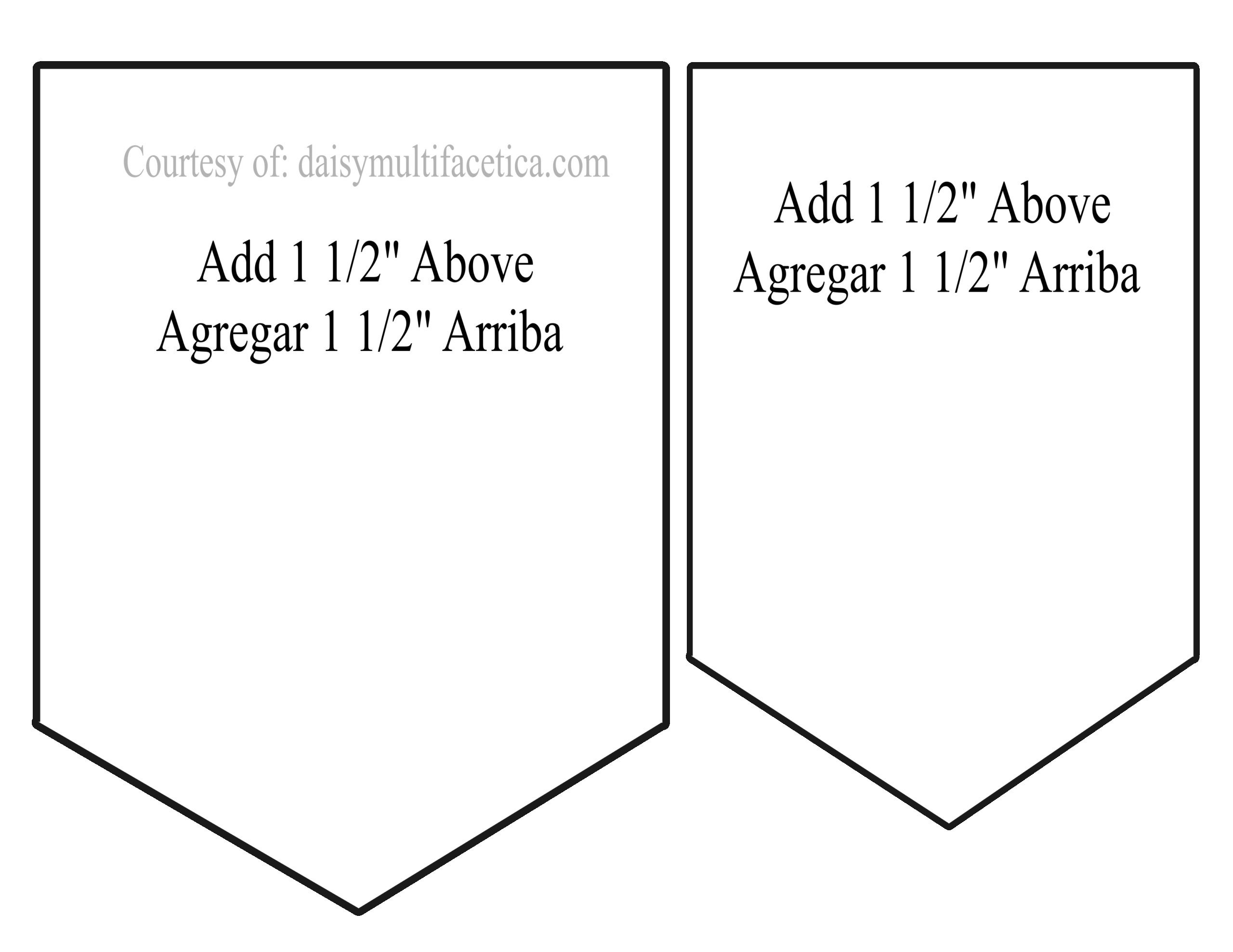 Printable Pennant Template