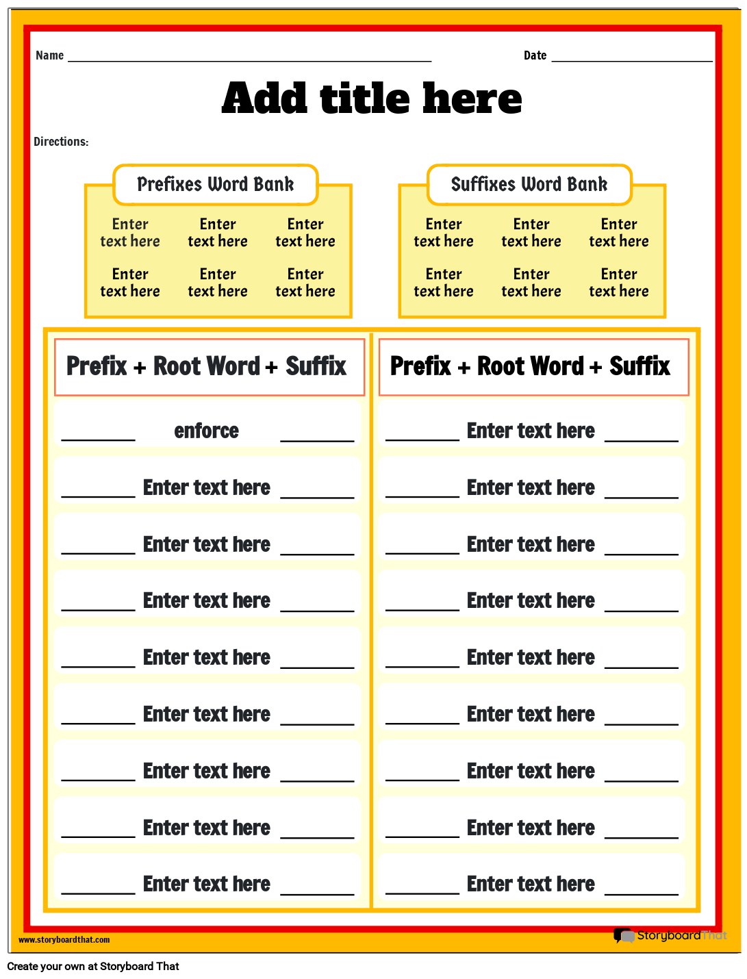Free Printable Suffix Worksheets