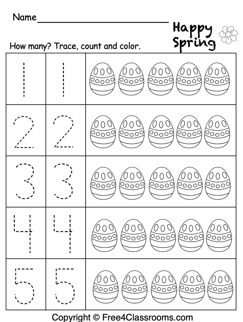 Free Pre K Printables Worksheet