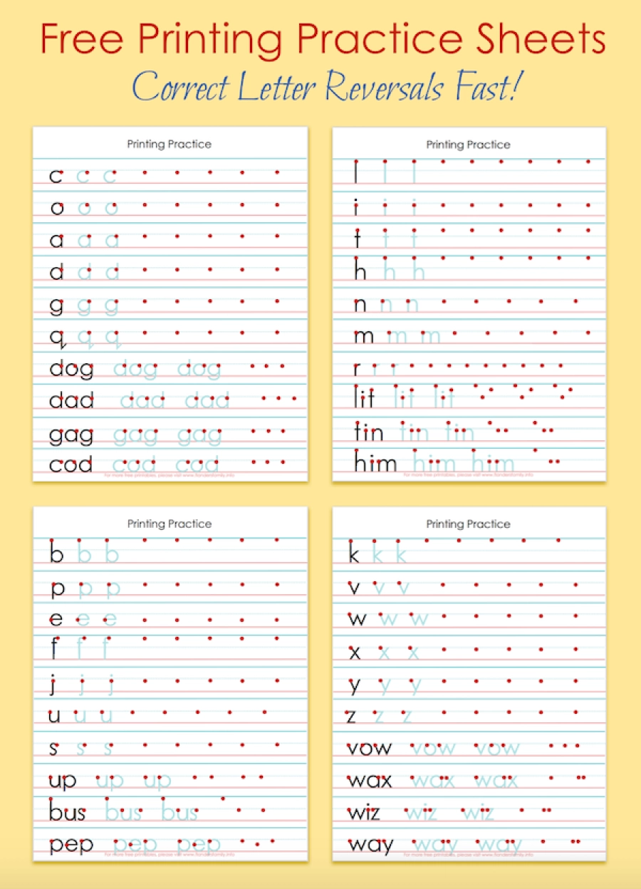 Free Printing Practice Sheets Flanders Family Home Life