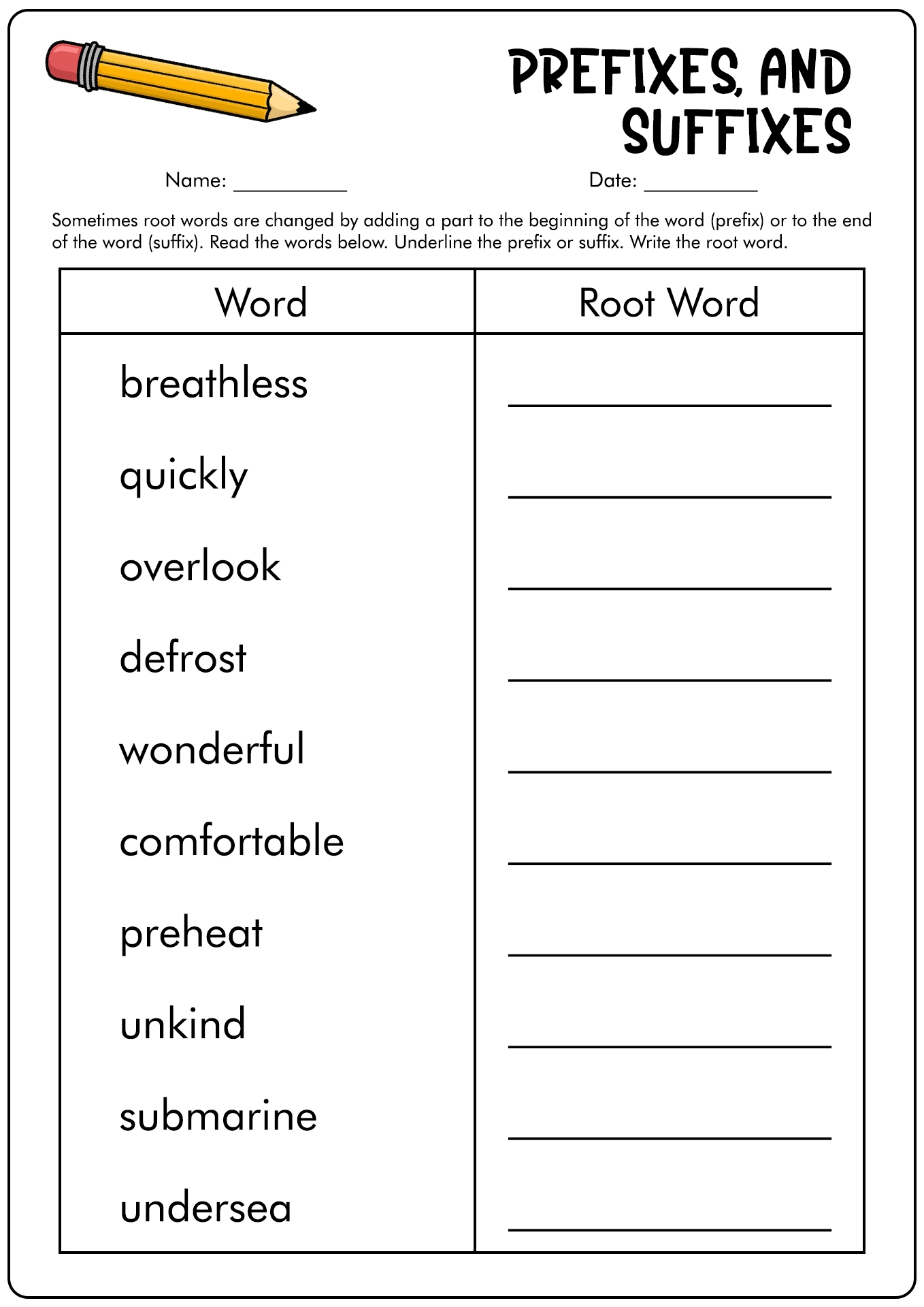Free Root Words And Suffixes Worksheet Download Free Root Words 