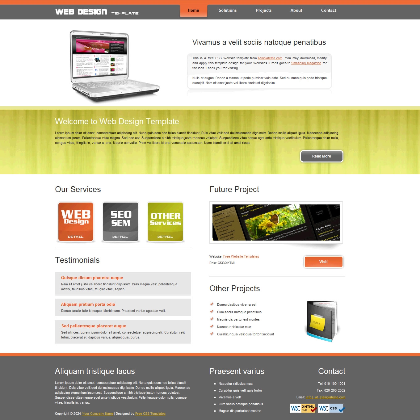 Free Template 109 Web Design