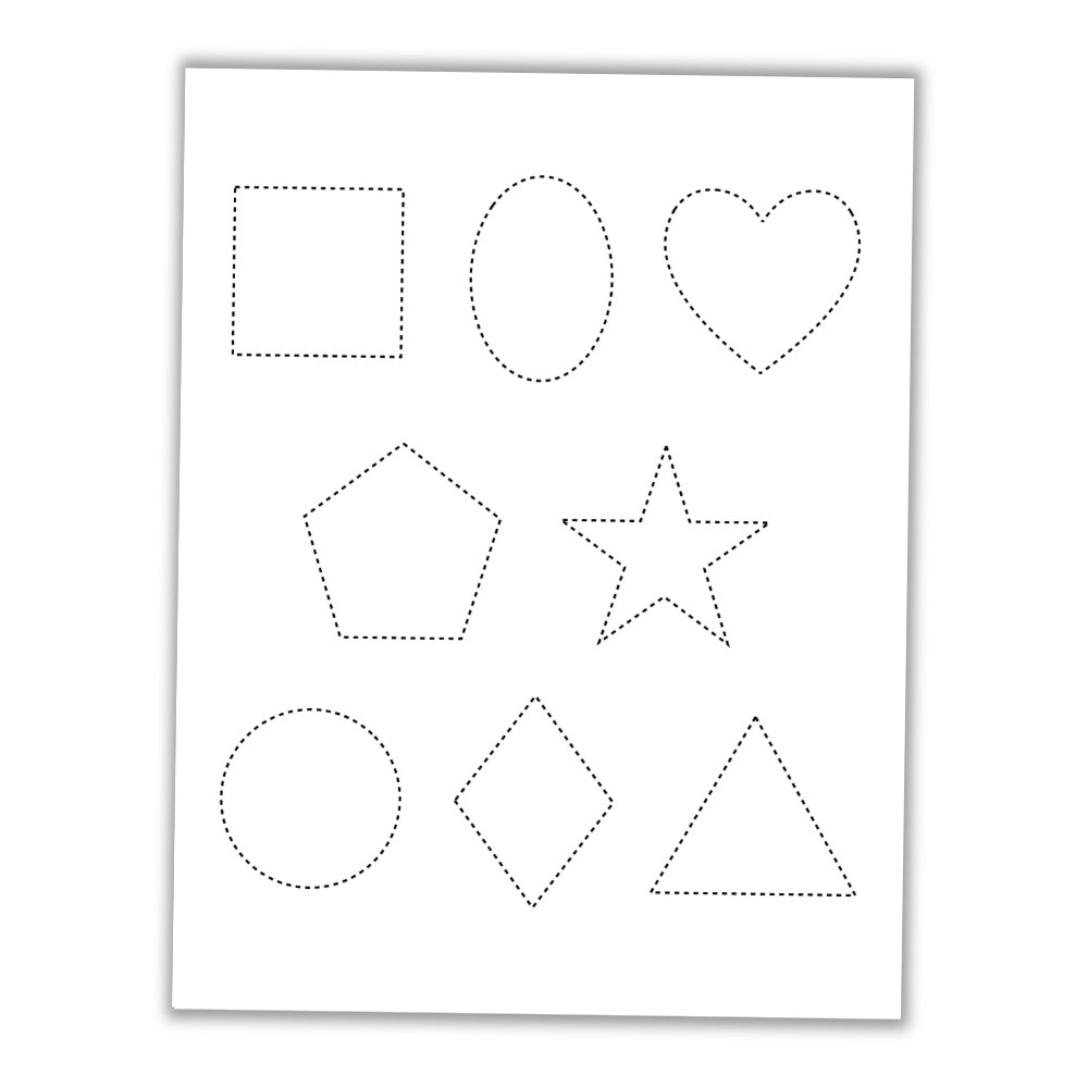 Free Printable Cutting Shapes Worksheets