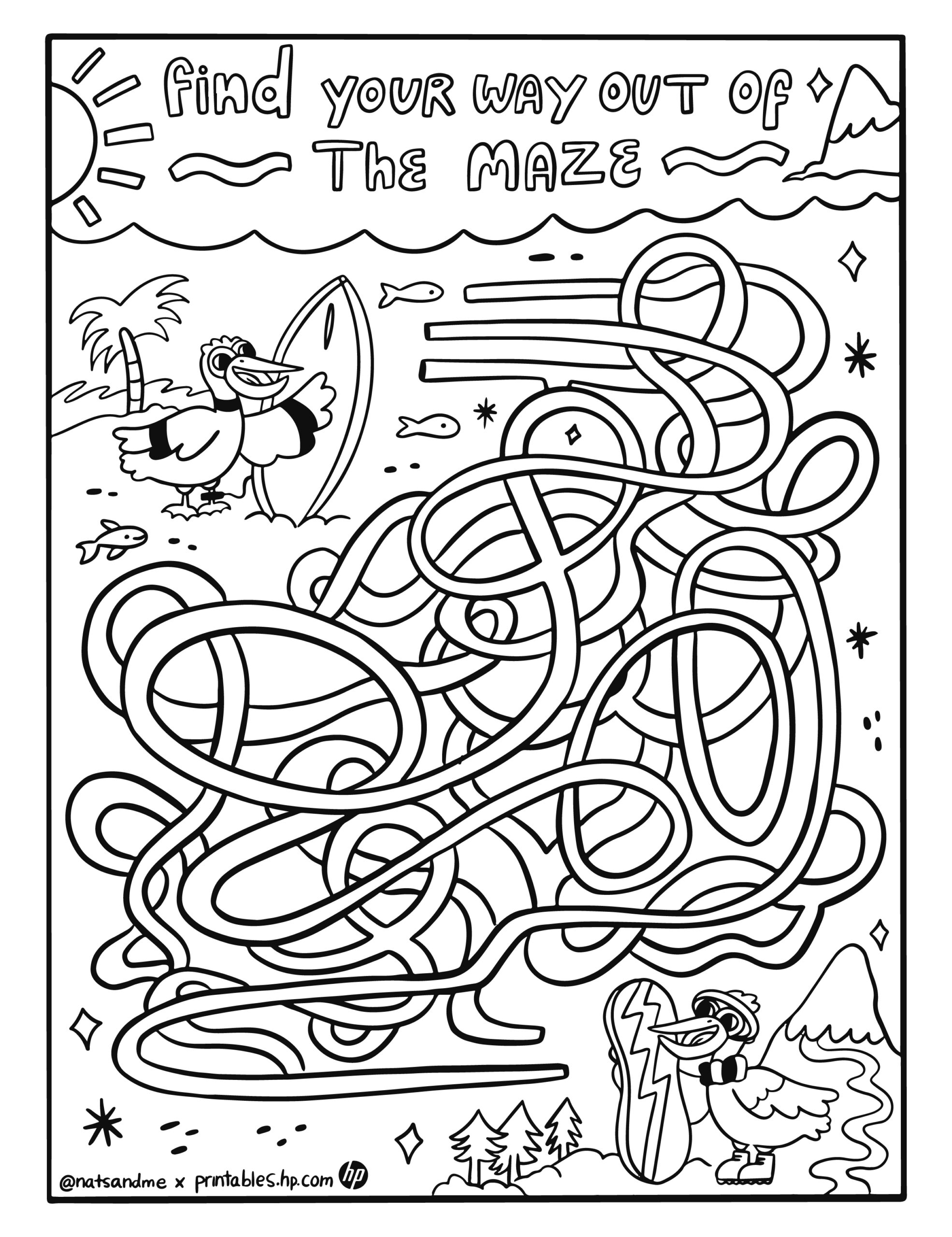 Games amp Puzzles Sierra Maze Printables Free Coloring Pages 