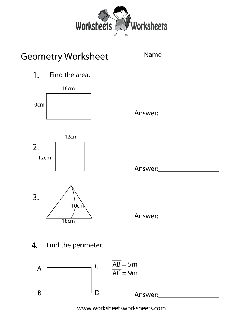 Geometry Review Worksheet Worksheets Worksheets Worksheets Library